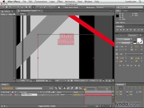 Adobe After Effects CS4 Tutorial 68 - Formatting
