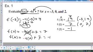3.3 Function Notation 11-20-17