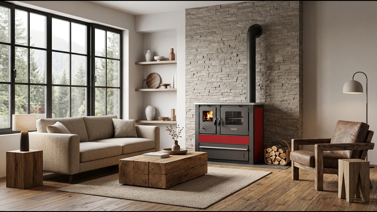 2211486 - Sporák Pro PANONIA Ceramic,10kW, červený, pravý vývod