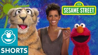 Sesame Street: Halle Berry and Elmo  Nibble