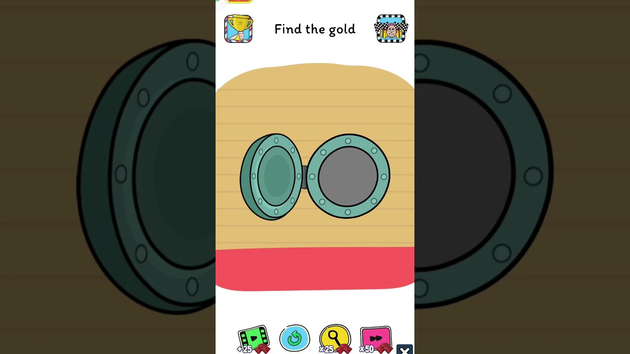 Brainstorm test level 45 find the gold 