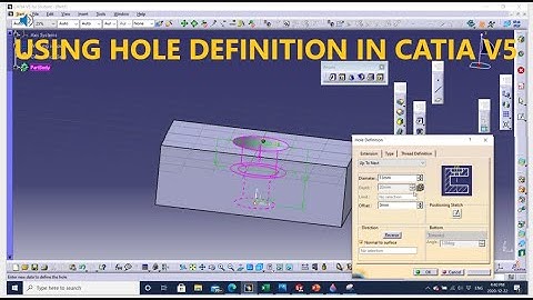 CATIA V5 : HOLE DEFINITION V/S POCKET FEATURE