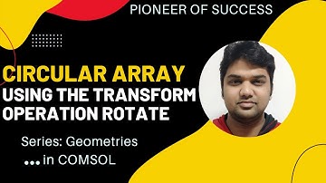 How to make circular array in COMSOL