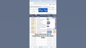 Who doesn’t like a little dopamine hit right? #googlesheets #excel #tasktracker