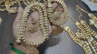Pure Panchaloham With Polish Mango Haram New Collection #NecklaceCollection #earrings #6369807068