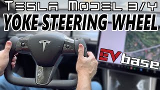 Tesla Model 3/Y - EVbase Yoke Steering Wheel
