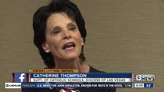 Former employee arrested after threatening Las Vegas Catholic school