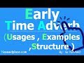 Early in english grammar  time adverb usage  examples  exercises  in english