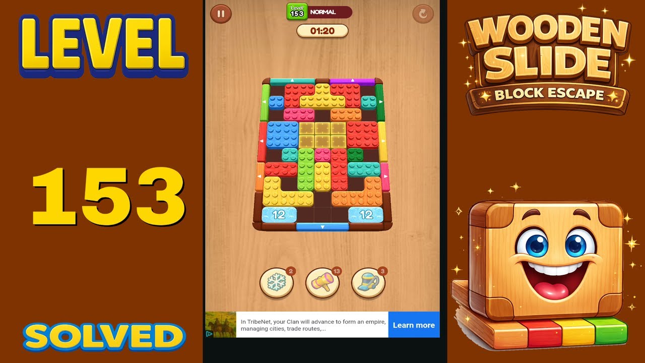 Wooden Slide – Level 153 | Walkthrough - YouTube
