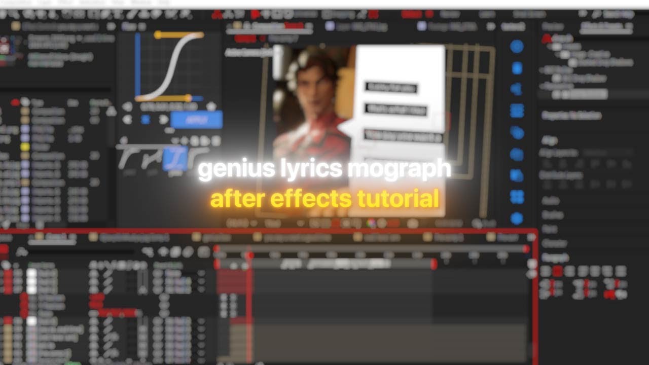 genius lyrics mograph tutorial for after effects