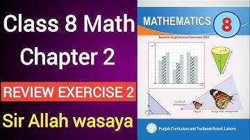 Class 8 Math Chapter 2 Review Exercise 2 | Class 8 Math Unit 2 Review Exercise 2