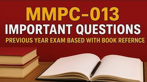 🔥MMPC 13 Important Questions #importantquestions  #privousyearpaper  #ignouexam2025 #shorts 