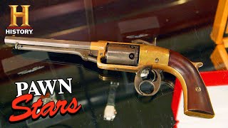 Pawn Stars: RARE REVOLVER, Rapid Fire Negotiation (Season 17) | History