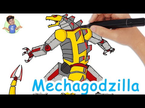 Video How to draw MECHAGODZILLA || Cách vẽ mechagodzilla - youtube