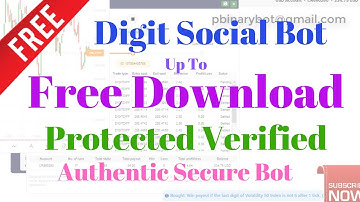 Proven Binary.com Bot - Digit Social Binary Bot | Protected Verified Binary Bot