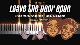 Video thumbnail of "Bruno Mars, Anderson .Paak, Silk Sonic - Leave the Door Open | Pianella Piano Cover (PIANO BEAT)"