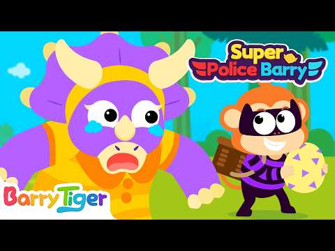 Stolen Dino Egg Mystery🦖 | Exciting Dinosaur Tale | Educational Kids Cartoons | BarryTiger