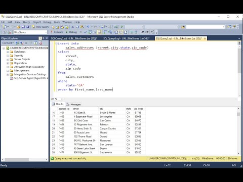 CARA PENGGUNAAN QUERY "INSERT INTO SELECT" DI SQL SERVER