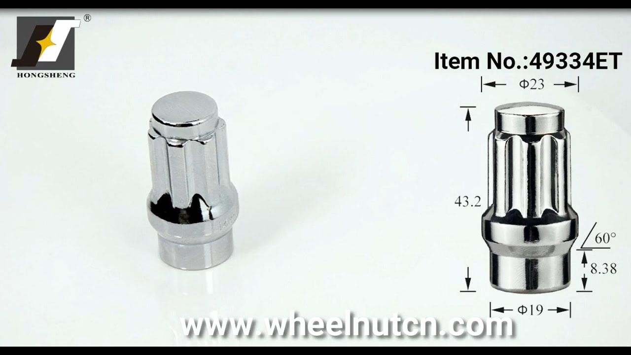 14x2.0 7 spline ET hub nuts 49334ET YouTube