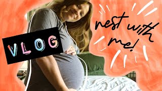 Nest With Me VLOG||35 Weeks Pregnant with Baby #4||Cloth Diaper Stripping + Prep||Meal Prep
