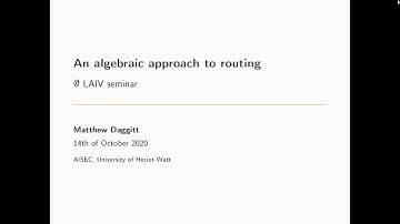 An introduction to algebraic routing theory by Matthew Daggitt