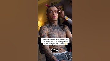 Thumbnail of The moment Central Cee realized $500,000 was NOT enough to be at the metgala for 2 hours