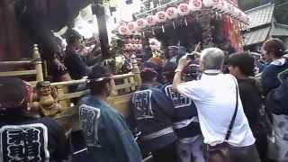 20150920 10043やわたんまち2日目神明町鶴ケ谷八幡宮にて各町に挨拶