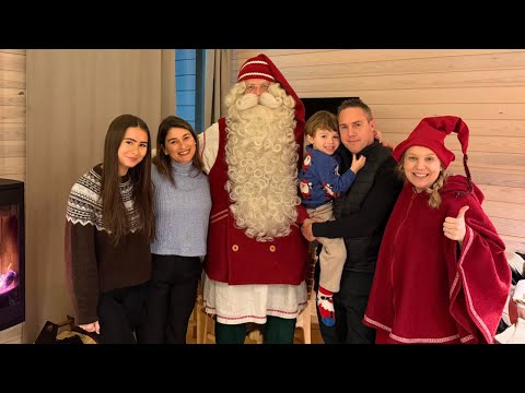 🎅 Vlogmas Day 8 | A Surprise Visit From SANTA in Lapland! + Exploring Santa Claus Village ❄️