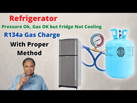 Refrigerator Gas Charging/Filling Using R134a Refrigerant