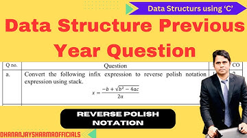 Reverse Polish Notation | Data Structure Previous Year Question