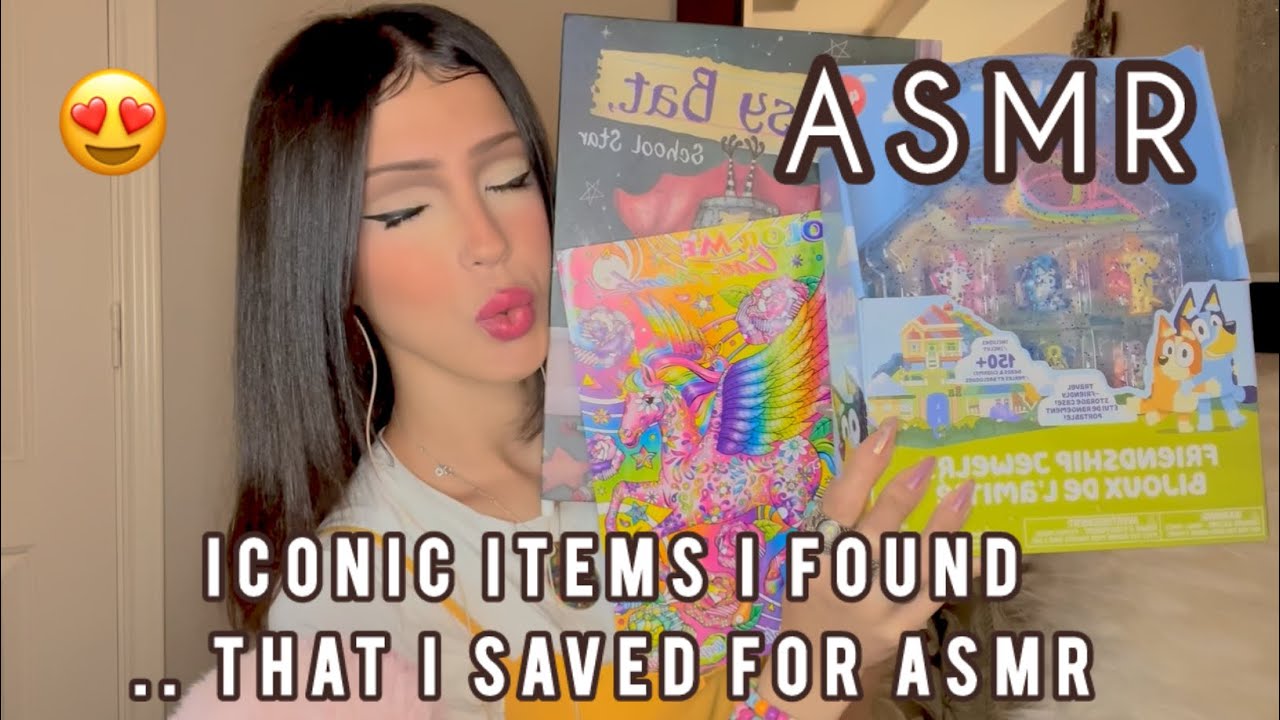 ASMR - ICONIC ITEMS I SAVED FOR ASMR 😍 FUN + RELAXING ❤️ (infinite love frequency)