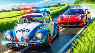 Outrunning the Fastest and Slowest Police Cars in BeamNG Drive Mods!