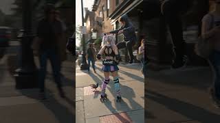 Harley Quinn Takes Over the Streets in Slow Motion 🛼🃏 | Chaos Has Never Looked This Good