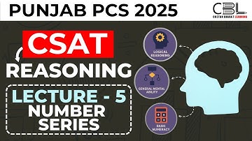 CSAT Class for Punjab PCS 2025 | Lecture 5 | PCS Prelims Preparation by CBL