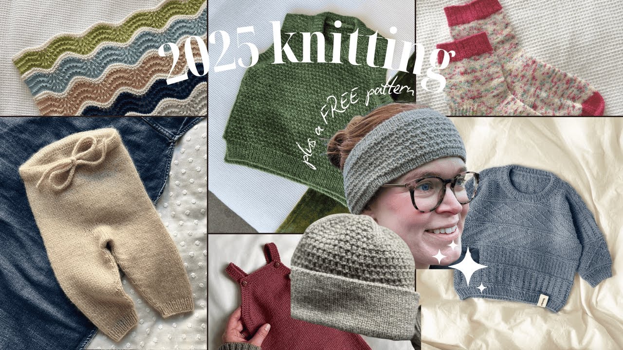 Всё, что я сделала в 2025 году | Двойной выпуск выкройки | Бесплатная выкройка для вязания