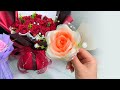 Amazing Simple DIY Tutorial Using Soft Ribbon Fabric Making Rose Flower for Beginners
