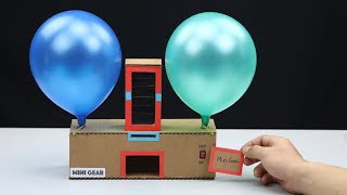 Build Balloon Vending Machine from Cardboard  Balloon Air Pump Machine
