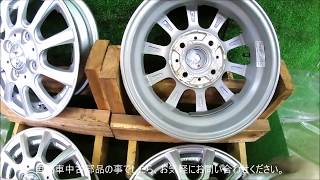 自動車中古部品 WEDS JOKER 社外中古12インチアルミホイル4本セット 洗浄点検美化作業