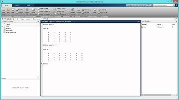 How to Set Up an Identity Matrix in MATLAB. [HD]