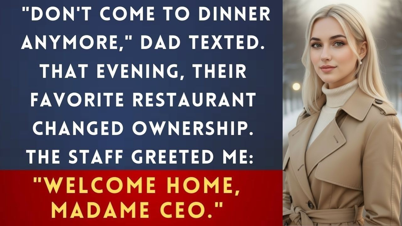 They Uninvited Me From Family Dinner—So I Bought The Entire Restaurant Chain