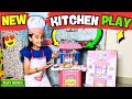 Kitchen play with family kitchen game wfood toys  cooking game samayranarula pretendplay