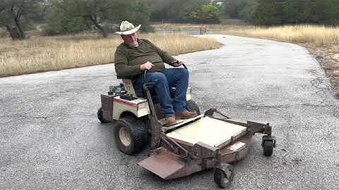 Lot 9  Gas Grasshopper Zero Turn Mower 614