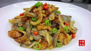 蘑菇炒肉片怎么做好吃？大厨教你一招，香嫩可口，开胃下饭