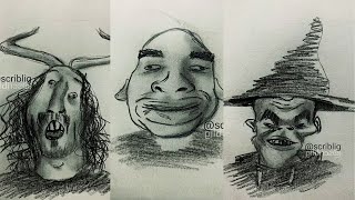 Top 5 Sketch Drawings Compilation Funny Scribbling Drawing That Youll Laugh At