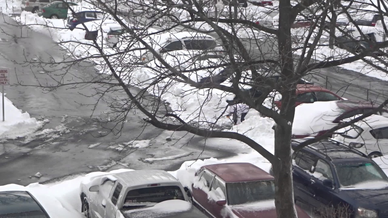 Watch Selfish lady threw snow into the parking spots next to her. on YouTube Watch Selfish lady threw snow into the parking spots next to her. on YouTube