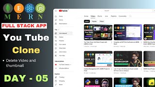 You Tube Clone | Delete Video | Full Stack Project with MERN in Hindi| Day - 5