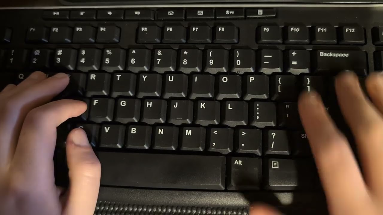 ASMR lofi typing & editing (feat. a lot of background noise)