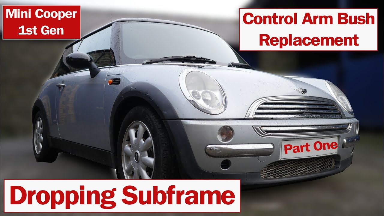 Part 1 of 2 - Dropping Subframe on a Mini Cooper 🚗 replace Control Arm Bush, Inner Ball Joints.
