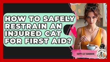 How To Safely Restrain An Injured Cat For First Aid? - Happy Cat Handbook