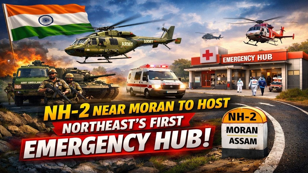 Northeast's first Emergency Landing Facility (ELF), built along NH-2 at Moran, Assam
